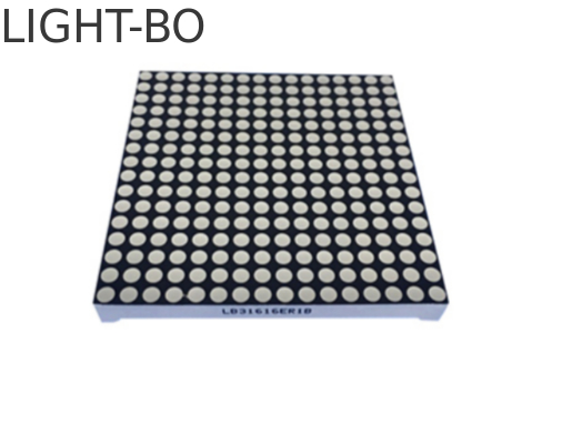 Ein guter Preis. Superhellrotes 3mm 16 x 16 Dot-Matrix-LED-Display, Reihenkathode, Spaltenanode für Bildschirm Online