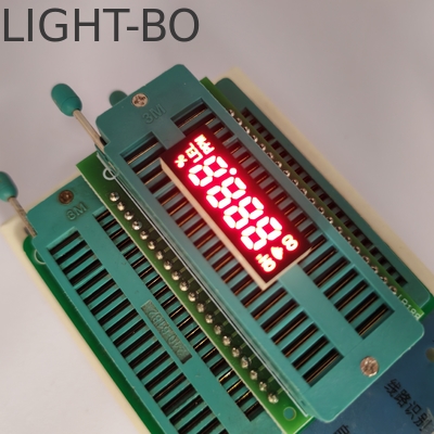 Rot 4-stelliges 7-Segment-LED-Uhrbildschirm für Haushaltsgeräte