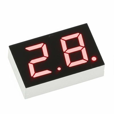 Ein guter Preis. Kundenspezifische hochhelle rote 2-stellige 7-mm-7-Segment-LED-Anzeige mit gemeinsamer Kathode für Haushaltsgeräte Online