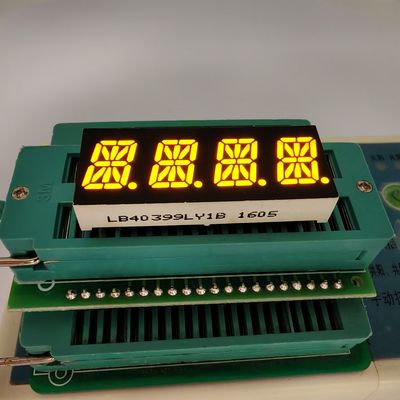 Ein guter Preis. 4 Digit 16 Segment Yellow Alphanumeric LED Display for Instrument Panel Online