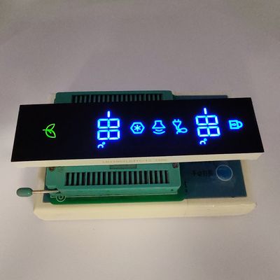 Ultrablau/grünes 7-Segment-LED-Display mit gemeinsamer Kathode für Kühlschaltanlagen