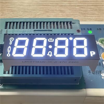 Ultraweiße LED-Anzeige 7 Segmente 4 Ziffern Gemeinsame Kathode für Ofen 58,2*19mm