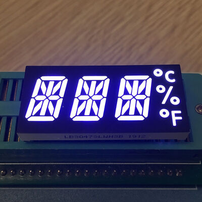Ultrahelles Weiß 14 Segmente alphanumerische LED-Display 3 Ziffern für die Temperatur