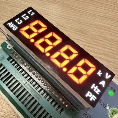 Customized Ultra White/Red 4-Digit 7-Segment LED Display Module for Electrical Meter Panels (Common Anode)