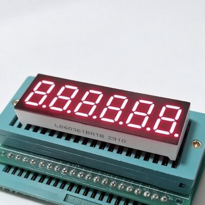 Super helle rote 6-stellige 0,36-Zoll 7-Segment-LED-Display, weit verbreitet für die Instrumententafel verwendet