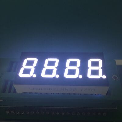 LED-Display 4 Ziffern 0,4 Zoll 7 Segment Ultraweiß gemeinsame Anode für Instrumententafel