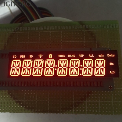 Segment-ultra rote einfache Audiomontage Bluetooths alphanumerische geführte der Anzeigen-8 Stellen-14