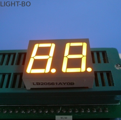 0.56 Zoll Dual Digit 7-Segment LED-Display gemeinsame Anoden gelbe Farbe