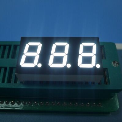 Dreistellige 0,4 Zoll 7 Segment LED-Display mit allgemeiner Kathode Ultrahellweiß