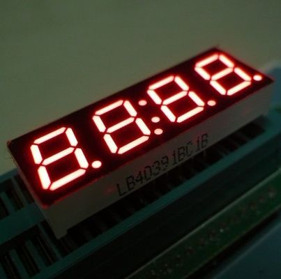 Uhr-Anzeigen-hohe Lichtstärke-Stall-Leistung der 0,8 Zoll-4 Stellen-sieben des Segment-LED
