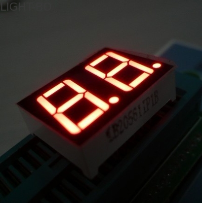 0.56 Zoll Common Cathode 7-Segment LED-Display Bernsteinfarbe Zweistellig