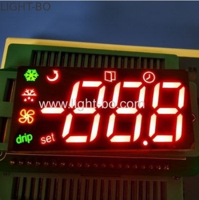 angepasstes Mehrfarbiges Dreistelliges 7-Segment-LED-Display-Modul für das Kühlschrankenkontrollsystem