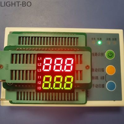 Ein guter Preis. Doppelte der Reihen-8.6mm der Höhen-7 Stelle Segment LED-Anzeigen-zwei der Farbe3 Online