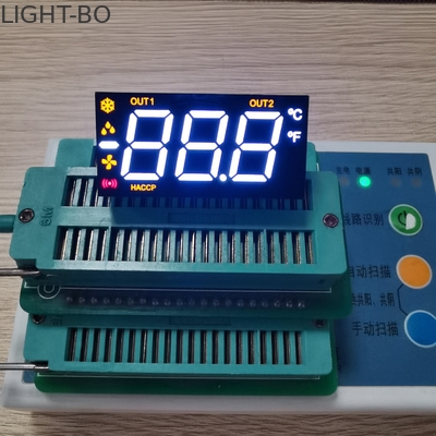 90° PIN Bend Ultra Red /White/ Amber Triple Digit 7 Segment LED-Anzeige für Temperaturüberwachung