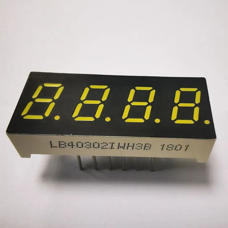 Weiß 7,62 mm 4Digit 7 Segment LED-Display Gemeinsame Anode für Temperaturanzeiger 1