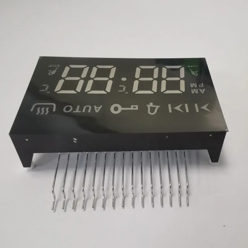 Ultra-Amber-LED-Display 7 Segmente 4 Ziffern Gemeinsame Kathode für 4 Tasten Berührung Eingebauter Ofen 6