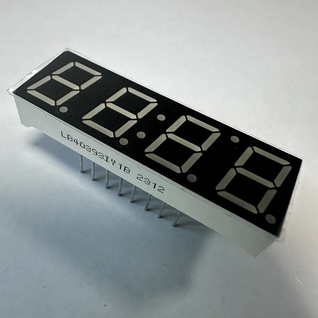 0.39"Gelbe 7-Segment-LED-Anzeige mit gemeinsamer Anode für Temperaturfeuchtigkeitsanzeiger 2