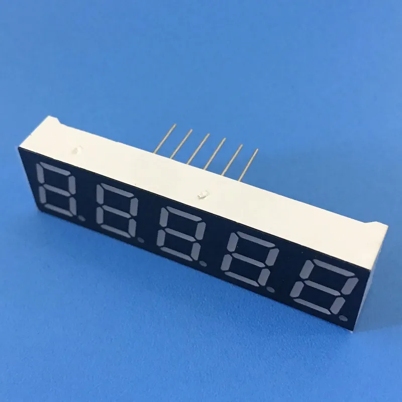 Super helles Rot 7 Segment LED-Display 0,39 Zoll 5 Ziffern gemeinsame Anode für digitale Frequenzwandler 2