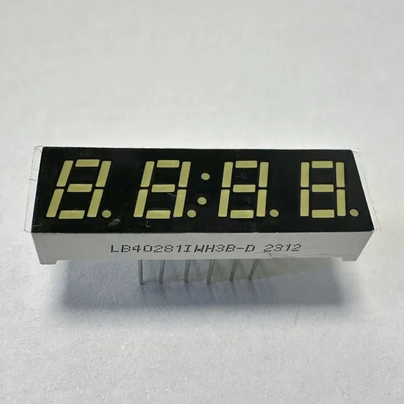 Weiße LED-Anzeige 7 mm 4 Ziffern 7 Segment gemeinsame Anode für Multimeter-Panel 1
