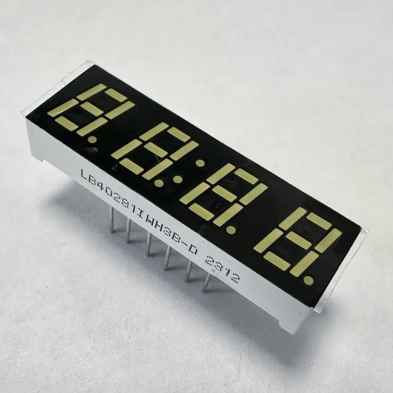 Weiße LED-Anzeige 7 mm 4 Ziffern 7 Segment gemeinsame Anode für Multimeter-Panel 2