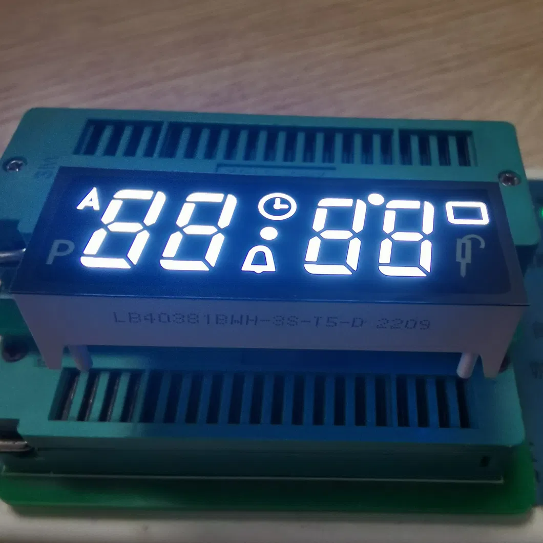 7 Segmente LED-Display 4 Ziffern Ultraweiß gemeinsame Anode für eingebauten Ofen Timer 0