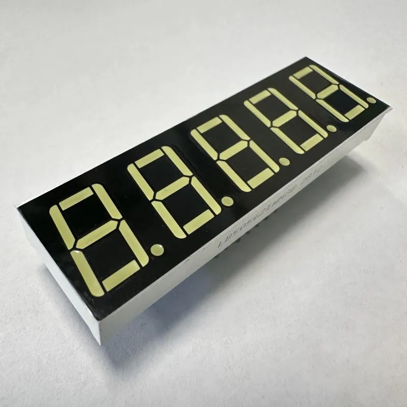 Ultraweiß 0,56 Zoll 5-stelliges 7-Segment-LED-Display mit gemeinsamer Anode zur Prozesssteuerung 3