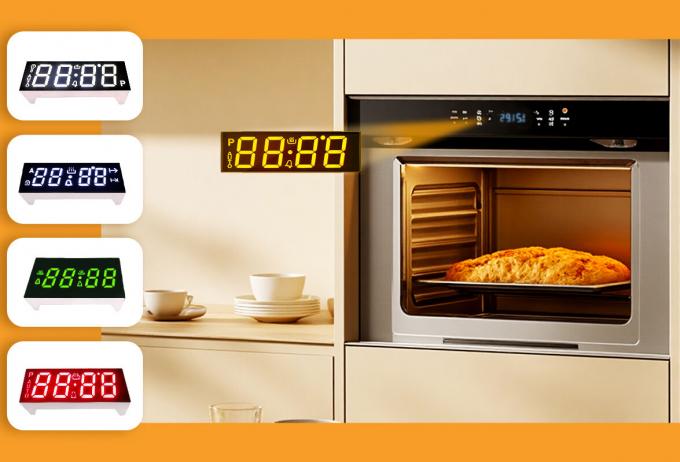 4-stellige 0,56-Zoll (14,2 mm) 7-Segment-LED-Anzeige – Reines Grün, Common Anode für Instrumententafeln & Haushaltsgeräte 6