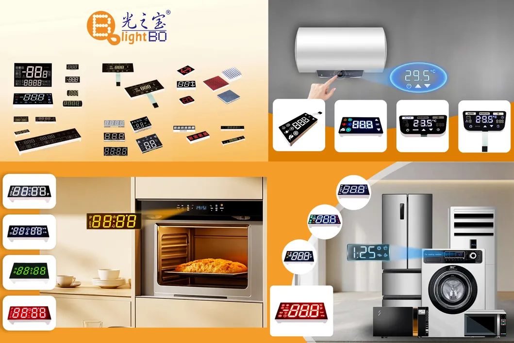 Allgemeine Kathode 20 mm Weißfarbe 2 Ziffern 7 Segment LED-Display für digitale Warmwasserbereiter 0