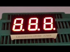 Dreistelliges 7-Segment-LED-Display mit 0,4 Zoll Ultrahellem Rot für Temperaturindikator