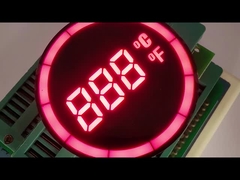 Rundes 7-Segment-LED-Display für den Temperaturregler