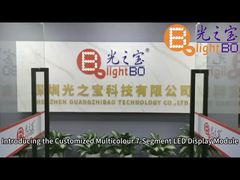 Kundenspezifische blaue, rote und gelbe 7-Segment-LED-Anzeige