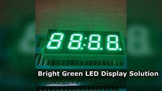 Reingrüne 7-Segment-LED-Anzeige für digitale Timer