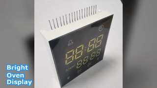 Helle weiß-blaue LED-Anzeige für Öfen