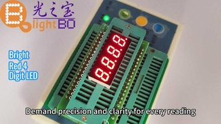 4-stellige, ultrahelle rote 7-Segment-LED-Anzeige für Instrumententafeln
