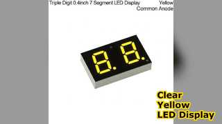 0,4 Zoll gelbe 7-Segment-LED-Anzeige