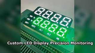 Custom 7 Segment LED Display for Temperature Monitoring
