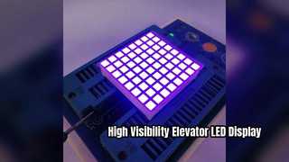 Ultrahelles violettes LED-Punktmatrix-Display für Aufzüge