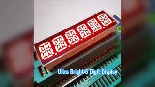 6-stelliges 14-Segment-LED-Display für Industriekonverter