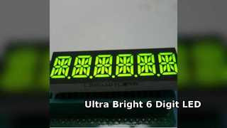 Kundenspezifische 6-stellige 14-Segment-LED-Anzeige für Instrumententafeln